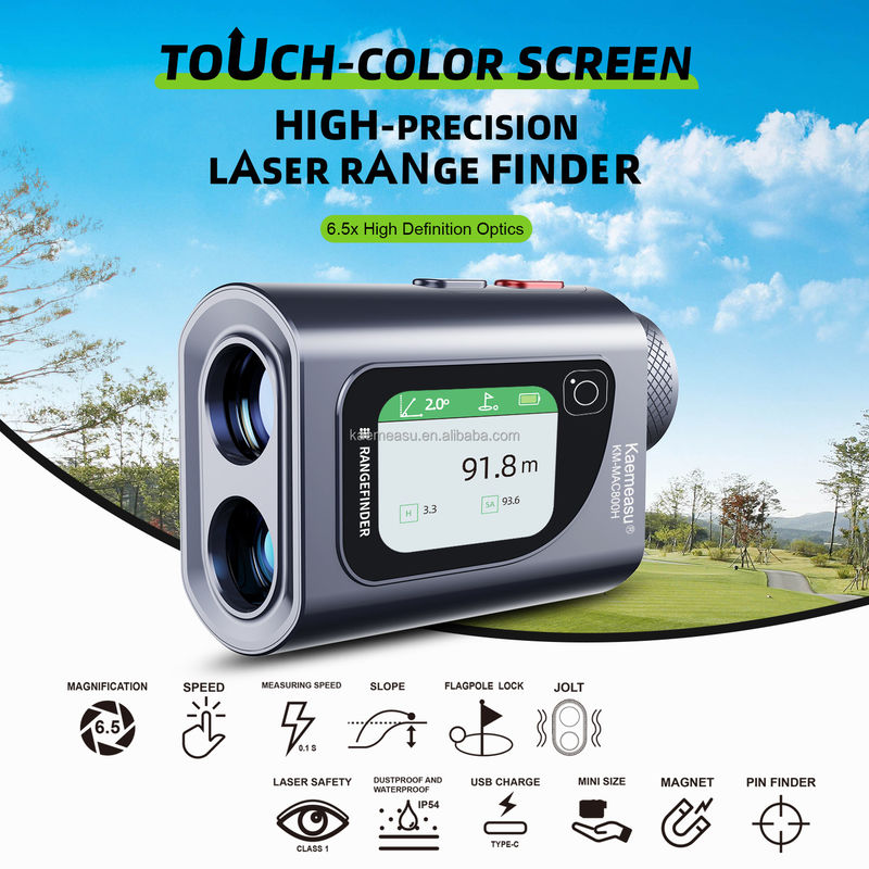 600m professionelle digitale Laserbandmessung Elektronische Messvorrichtung mit LCD-Display-Fernmessgerät 6.5x