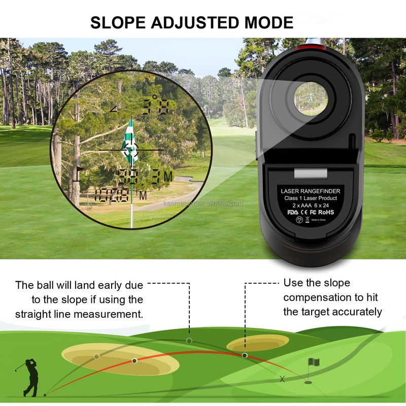 D450m Batterie Laser Abstand Meter Reichweitenmesser Golf Reichweitenmesser Jagdbereich mit Klasse 1 Laser Sicherheitsstufe -20-50C