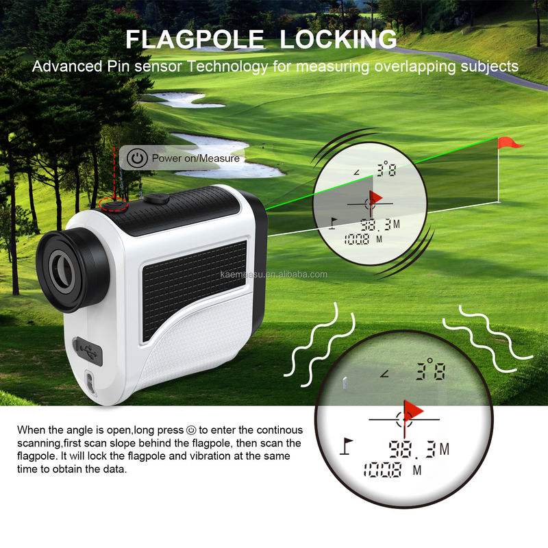 F-Modell erschwinglicher Golf-Fernmessgerät Steigungspin Suche nach leichtem Laser-Distanzmessgerät