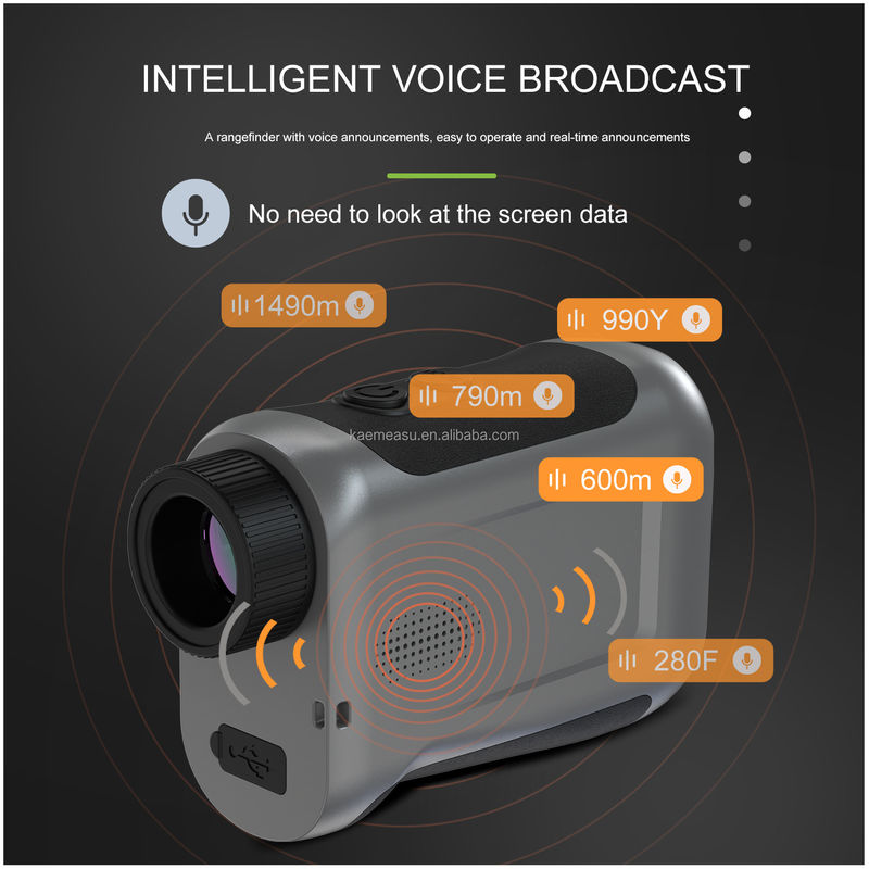 J LCD-Bildschirm Golf Sport Laser-Rangefinder Optikgeräte Jagddiastimeter Intelligentes Golfteleskop