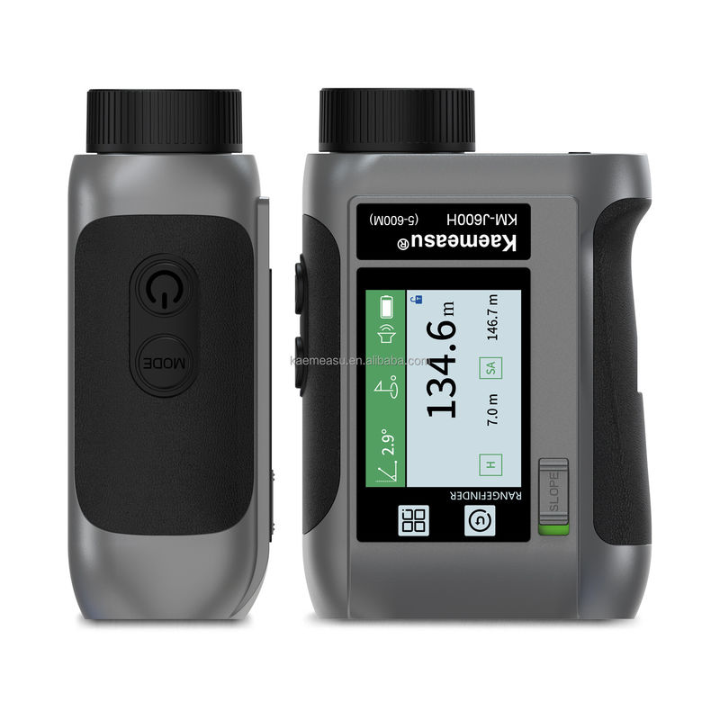 J LCD-Bildschirm Golf Sport Laser-Rangefinder Optikgeräte Jagddiastimeter Intelligentes Golfteleskop