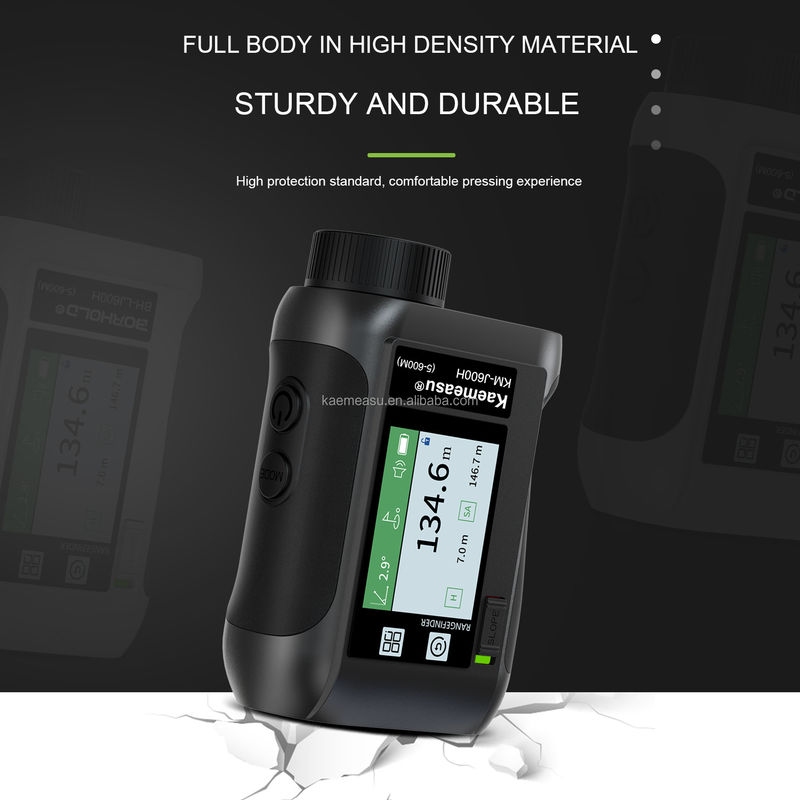 J600m Laserdistanzmesser Wiederaufladbares Laserdistanzmessgerät mit schneller Lesbarkeit LCD-Bildschirm Speicher Portable Design