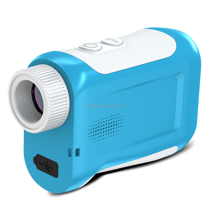 J Erweiterter LCD-Bildschirm Golf Sport Laser-Rangefinder 1500m Optikgeräte Jagddiastimometer Vergrößerung 6,5X Blau