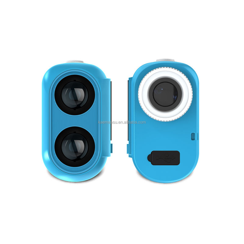 J Erweiterter LCD-Bildschirm Golf Sport Laser-Rangefinder 1500m Optikgeräte Jagddiastimometer Vergrößerung 6,5X Blau