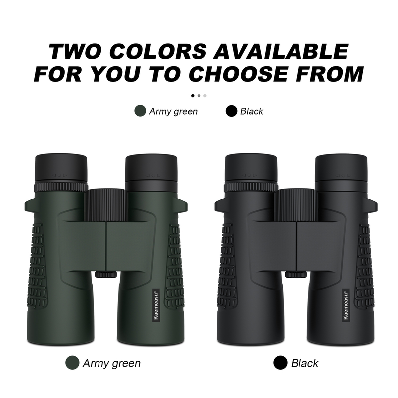 Kaemeasu C Modell schwarz 10x42 HD wasserdichtes Fernglas für Erwachsene, Fernglas für Vogelbeobachtung und Wandern, Optik mit BAK4-Prisma, stoßdichtes Magnesium-Legierungskörper, klares und helles Sehen